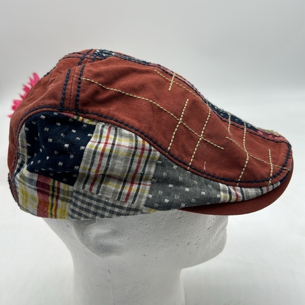 Patchwork Flat Cap Embroidered - image 2